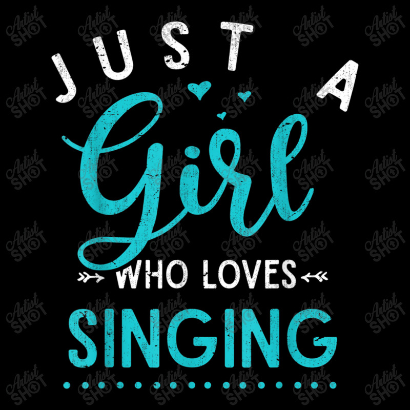 Musicals Women Gift Just A Girl Who Loves Singing Musical Cropped Sweater by Juan-Design | Artistshot