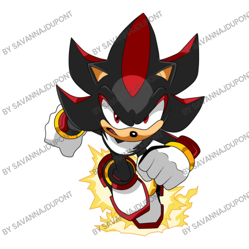 Black Super Hedgehog Running Forward 3/4 Sleeve Shirt | Artistshot