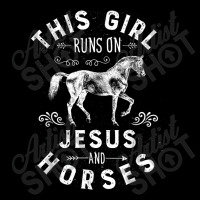 This Girl Runs On Jesus And Horses Horse Riding Equestrian Pocket T-shirt | Artistshot