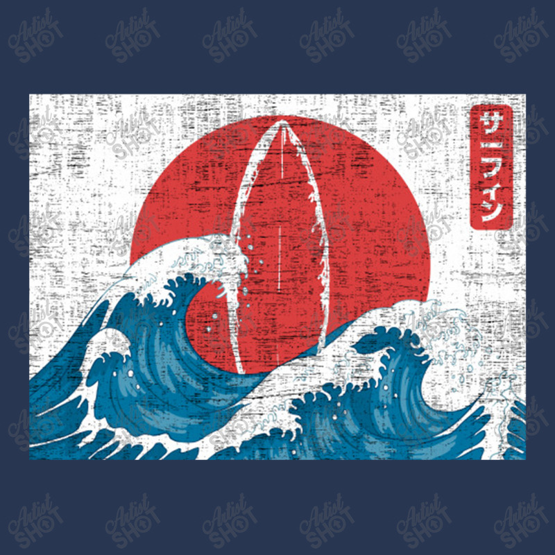 Surf Japanese Symbol Men Denim Jacket by gummyyyart | Artistshot