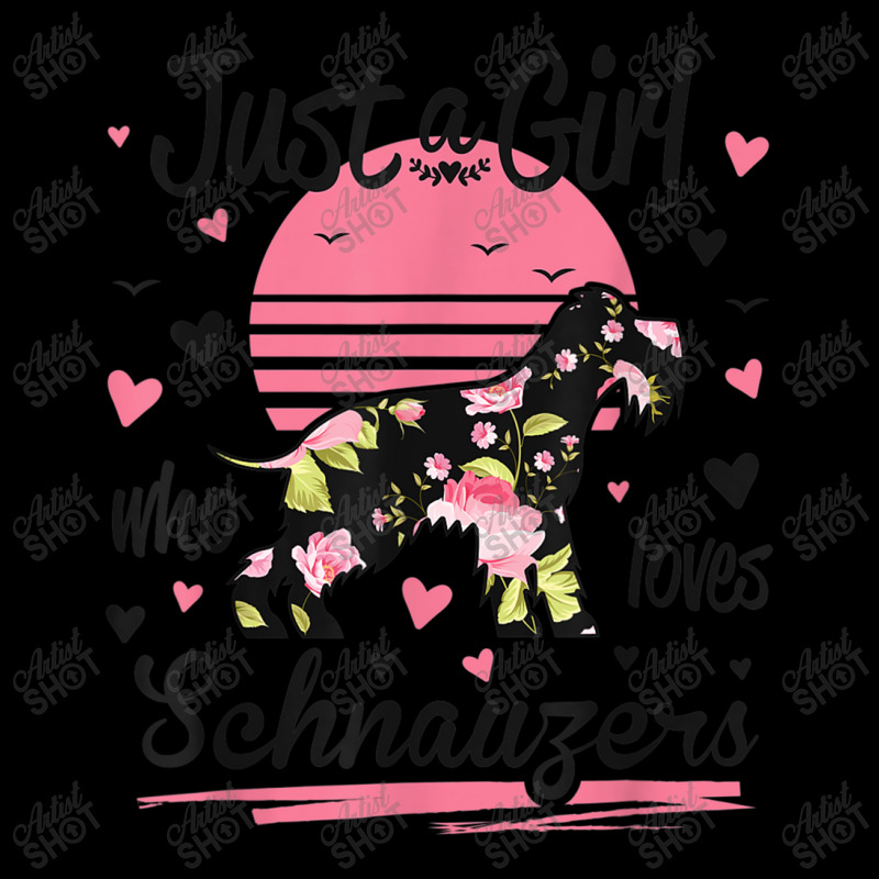 Schnauzer Design, Just A Girl Who Loves Schnauzers V-neck Tee | Artistshot