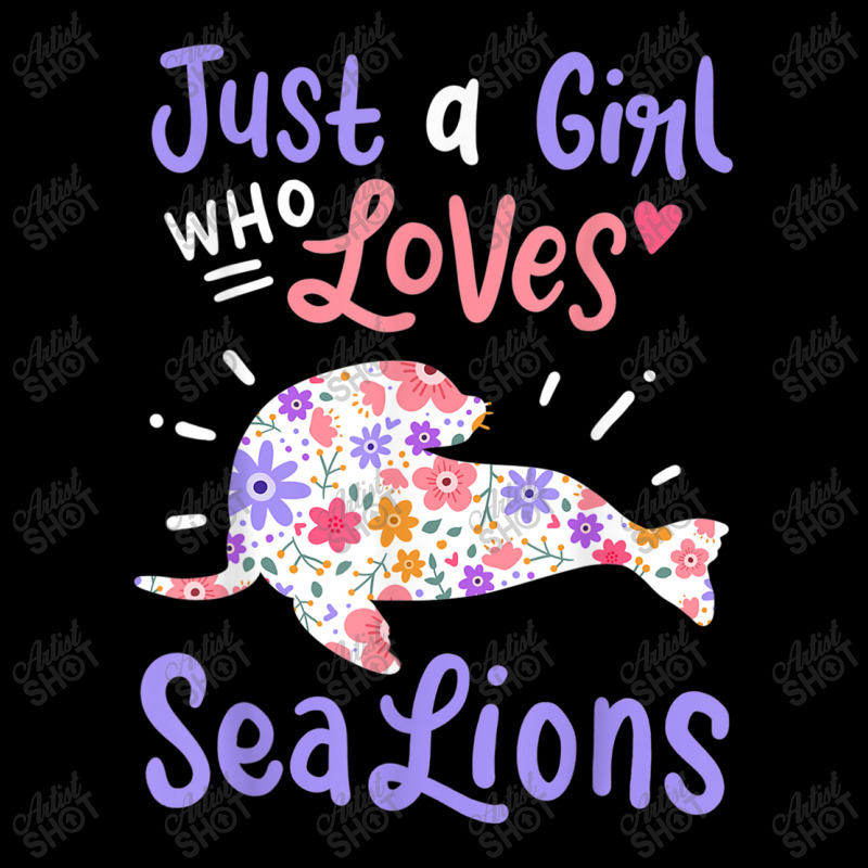 Sea Lion Just A Girl Who Loves Sea Lions Gift Maternity Scoop Neck T-shirt by Juan-Design | Artistshot