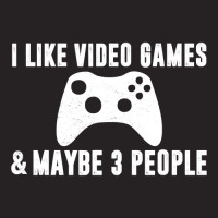 I Like Video Games Maybe 3 People Funny Gamer Gaming Sarcasm Vintage Cap | Artistshot