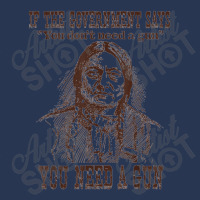 You Need A Gun Sitting Bull Shirt Pro 2nd Amendment Tshirt Men Denim Jacket | Artistshot