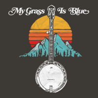 My Grass Is Blue Retro Rocky Mountain Banjo Bluegrass Bucket Hat | Artistshot