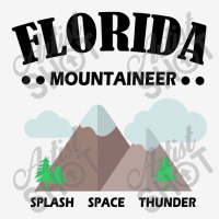 Florida Mountains, Space, Thunder, Splash (black Text),orlando Fl Pin-back Button | Artistshot