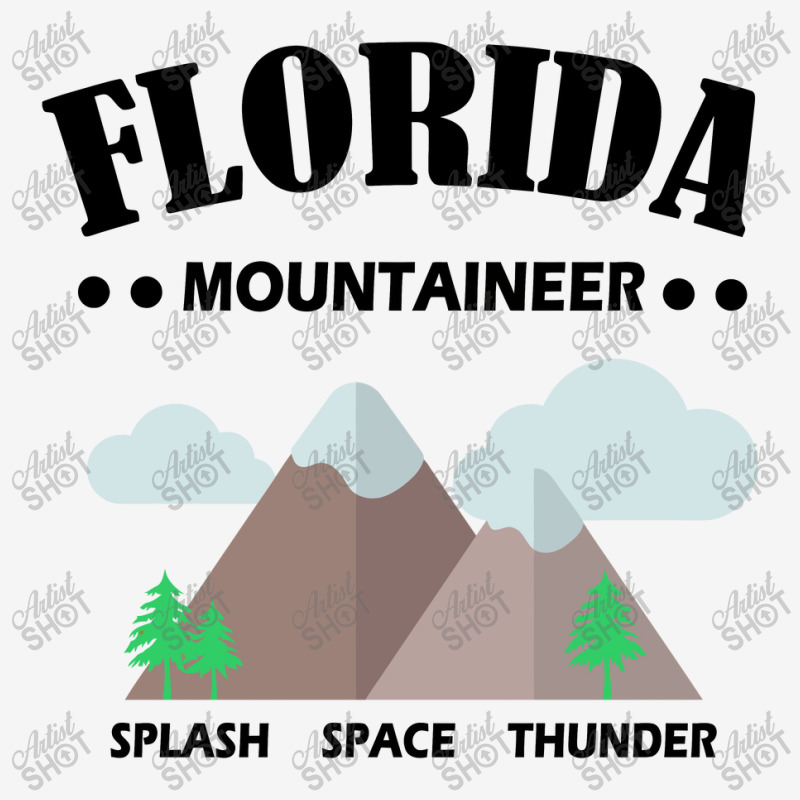 Florida Mountains, Space, Thunder, Splash (black Text),orlando Fl Mousepad | Artistshot