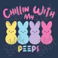 Chillin With My Peep   Easter Bunny Men Denim Jacket | Artistshot