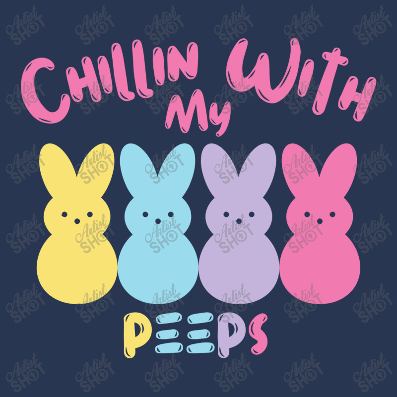 Chillin With My Peep   Easter Bunny Men Denim Jacket by gummyyyart | Artistshot