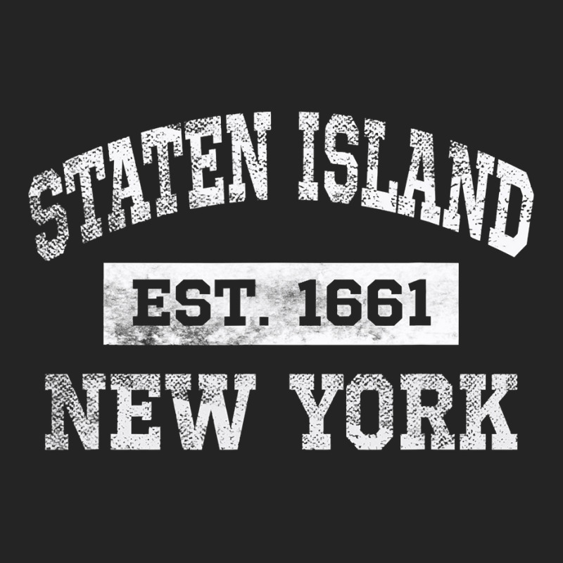 Staten Island New York T Est. 1661 Distressed 3/4 Sleeve Shirt by trokeryth | Artistshot