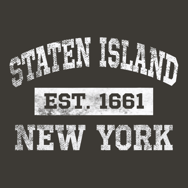 Staten Island New York T Est. 1661 Distressed Bucket Hat by trokeryth | Artistshot