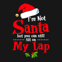 Christmas Tee I'm Not Santa But You Can Still Sit On My Lap Sweatshirt Medium-length Apron | Artistshot