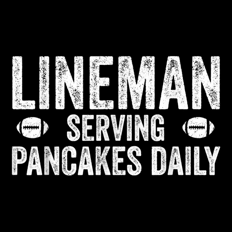 Football Lineman Shirt   Serving Pancakes Daily Zipper Hoodie | Artistshot