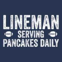 Football Lineman Shirt   Serving Pancakes Daily Men Denim Jacket | Artistshot