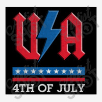 4th Of July Usa Rock N Roll Thunder Lightning Style   Usa Scorecard Crop Tee | Artistshot