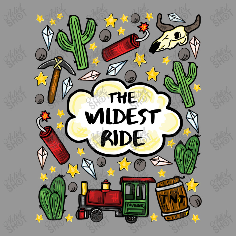 Wildest Ride In The Frontier, Hand Drawn Mine Train Attraction Illustr Women's V-Neck T-Shirt by satanarts | Artistshot