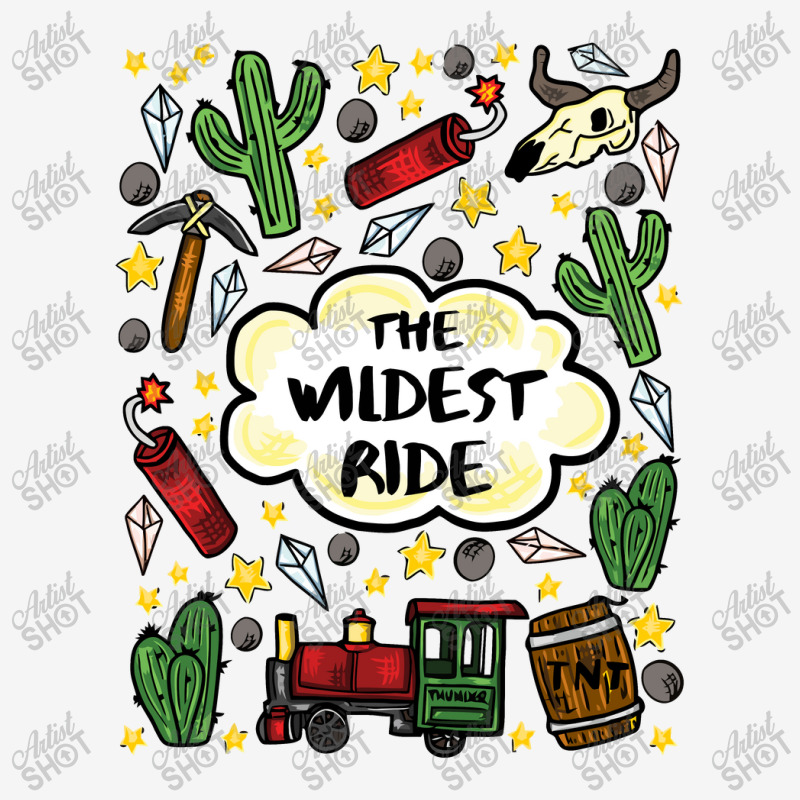 Wildest Ride In The Frontier, Hand Drawn Mine Train Attraction Illustr Scorecard Crop Tee by satanarts | Artistshot