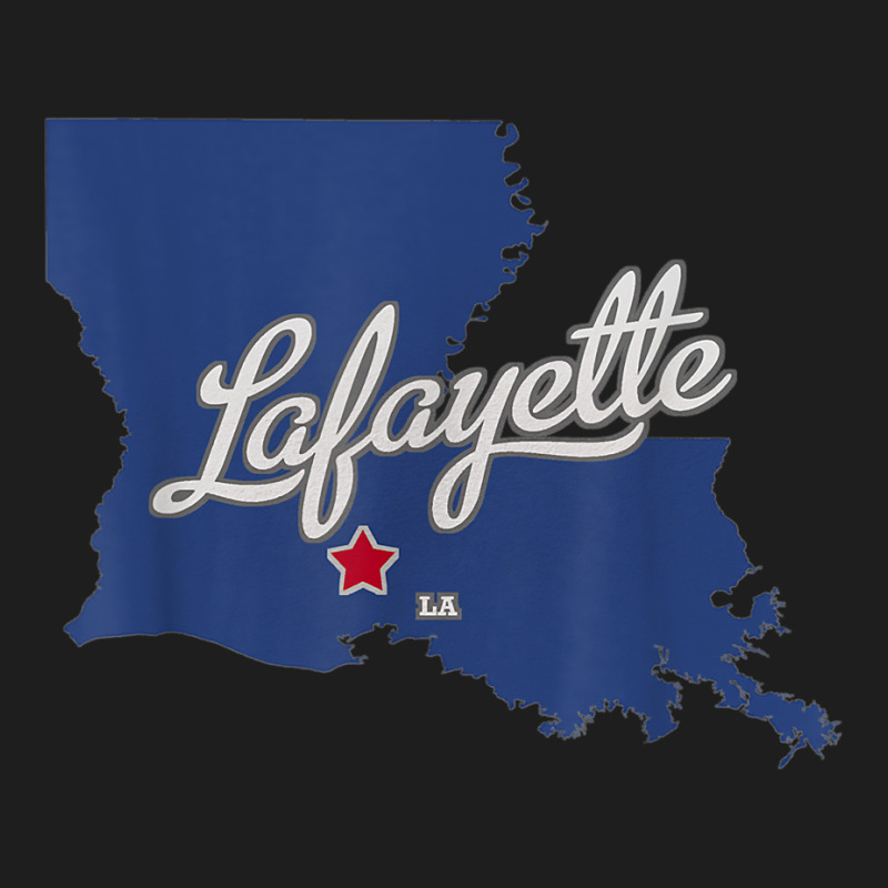 Lafayette Louisiana La Map T Shirt Classic T-shirt | Artistshot