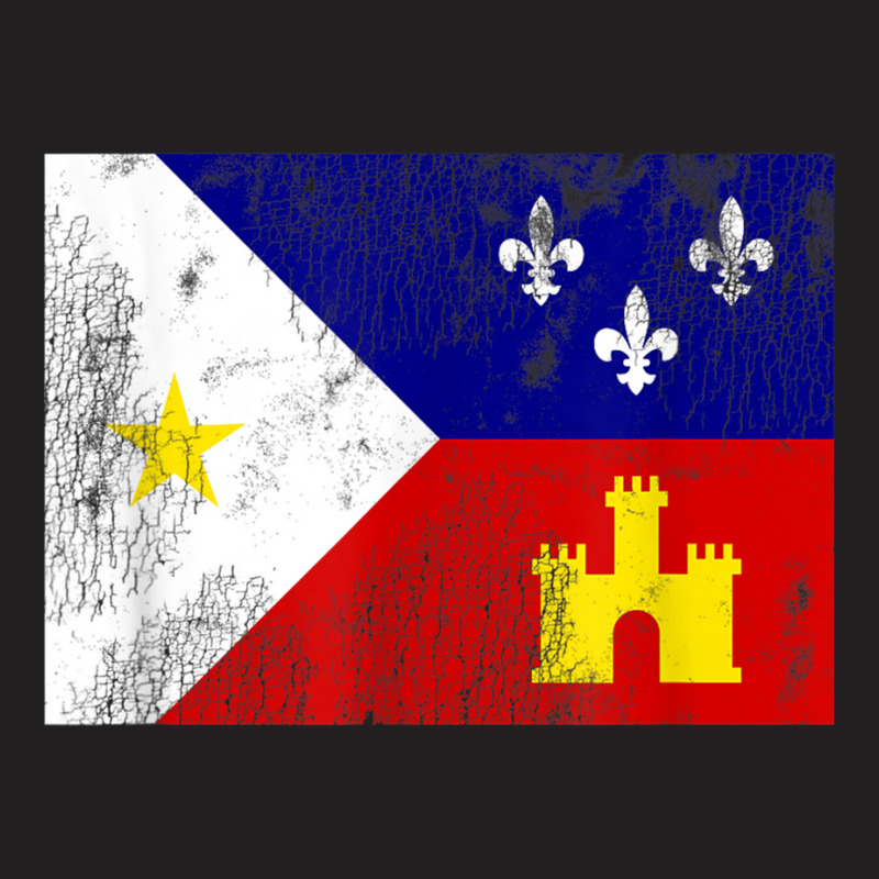 Acadiana Flag Louisiana Cajun Country Arts Characters T-shirt | Artistshot