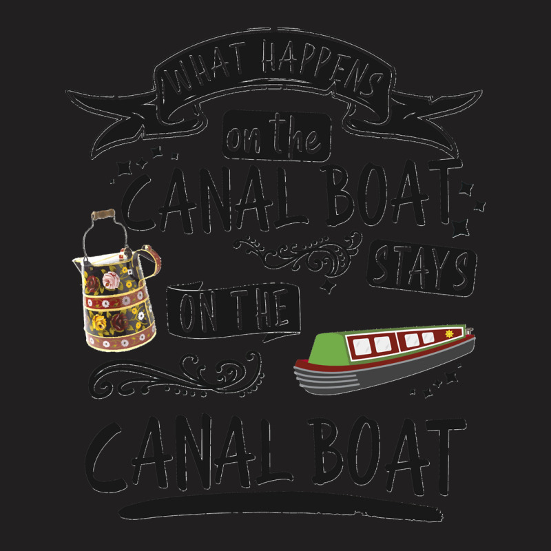 16.novelty Canal Boat Design For Narrowboat & Barge Boat Owners Long S T-shirt | Artistshot