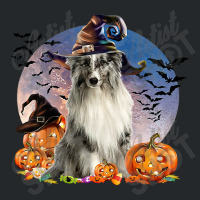 Dog Halloween Shetland Sheepdog Jack O Lantern Pumpkin Moon 57 Crewneck Sweatshirt | Artistshot