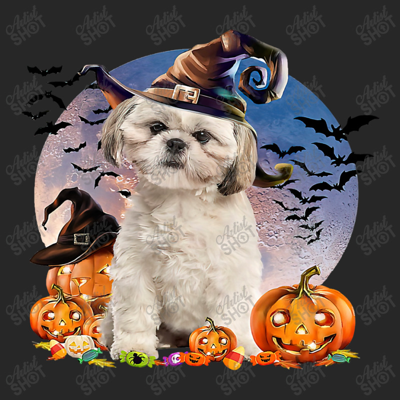 Dog Halloween Shih Tzu Jack O Lantern Pumpkin Moon 52 Men's T-shirt Pajama Set | Artistshot