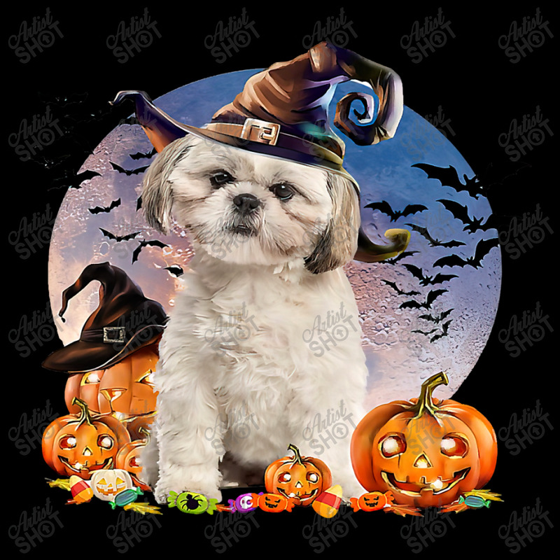 Dog Halloween Shih Tzu Jack O Lantern Pumpkin Moon 52 Men's 3/4 Sleeve Pajama Set | Artistshot