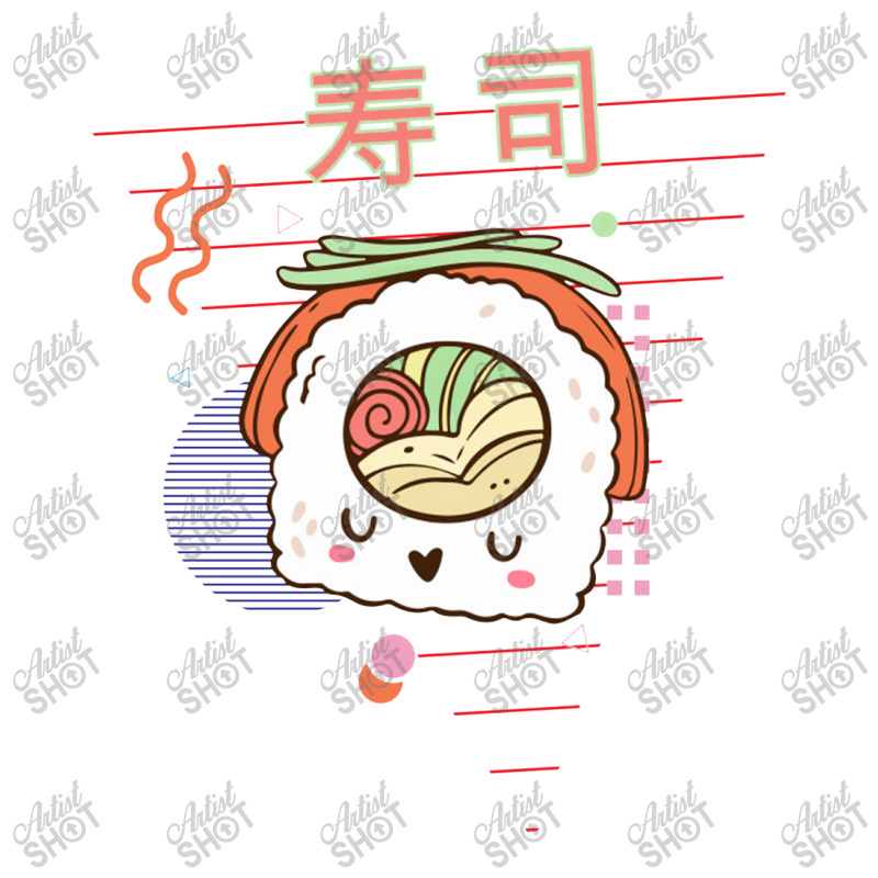 Cute Sushi Vegetables Kawaii 90s Retro Japanese Aesthetic   Fully Vacc V-Neck Tee by loomcnultys | Artistshot