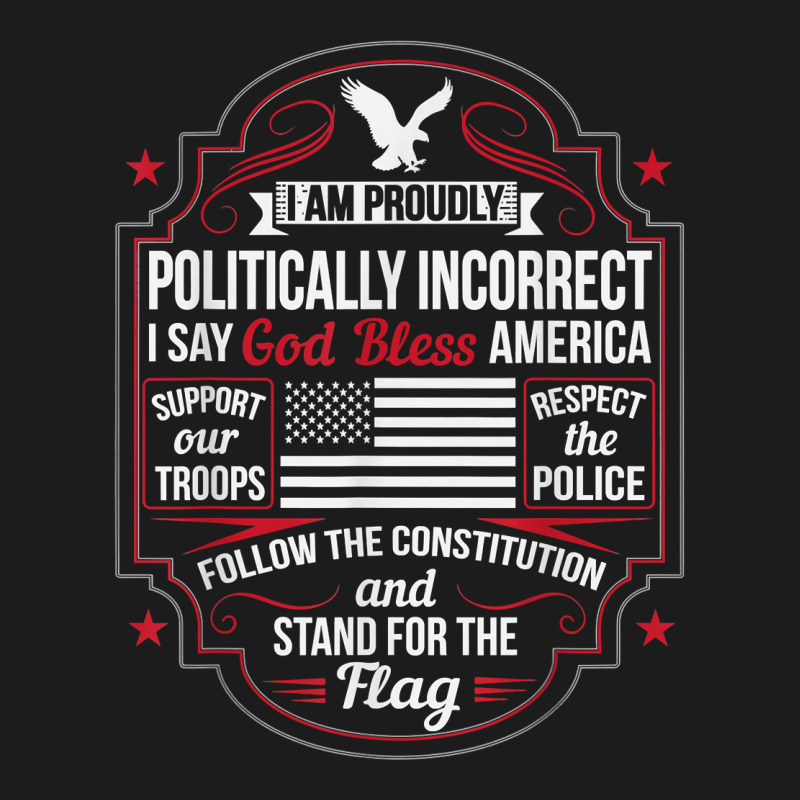 Politically Incorrect God Bless America Conservative T Shirt Hoodie & Jogger Set | Artistshot