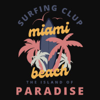 Miami Beach Florida Shirtsurfing Club Miami Beach The Island Of Paradi Crop Top | Artistshot