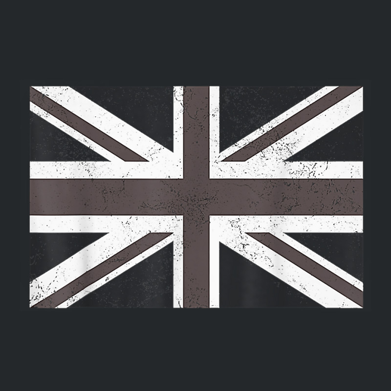 Distressed Black And White British Flag Great Britain Flag T Shirt Crewneck Sweatshirt | Artistshot