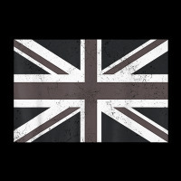 Distressed Black And White British Flag Great Britain Flag T Shirt Zipper Hoodie | Artistshot