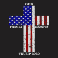 Christian Faith God Family Country Trump 2020 American Flag Funny Gift T-shirt | Artistshot