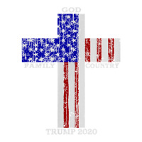 Christian Faith God Family Country Trump 2020 American Flag Funny Gift Sticker | Artistshot