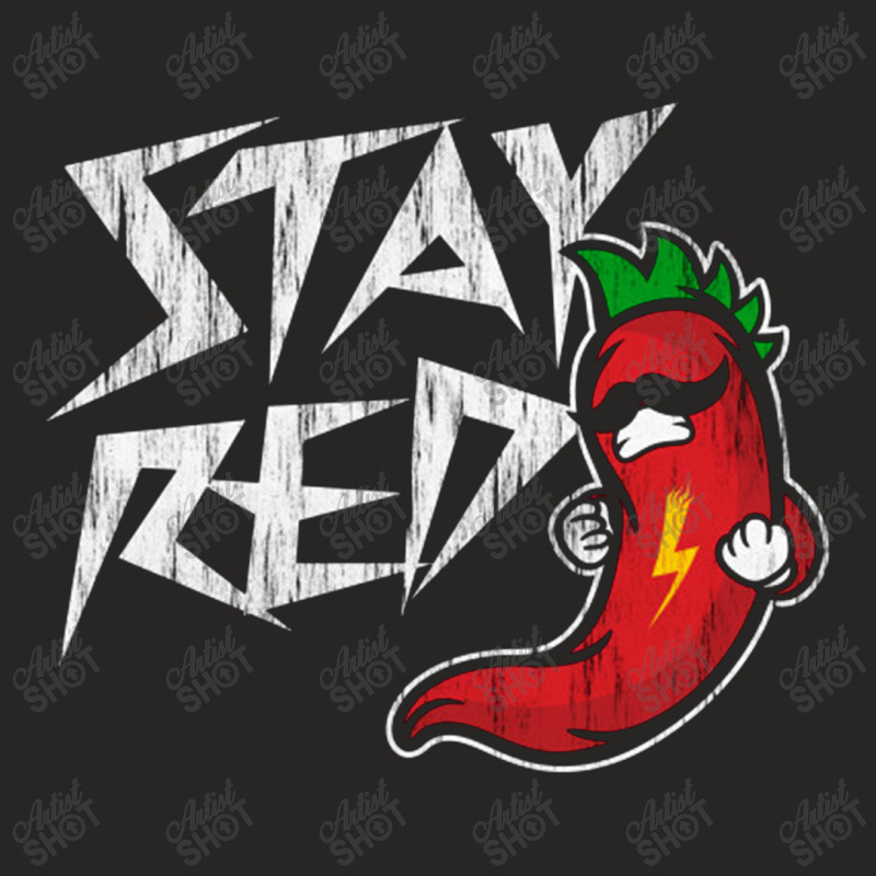 Funny Stay Red Mexican Pun   Fully Vaccinated Still Not A Hugger Ladies Fitted T-Shirt by loomcnultys | Artistshot