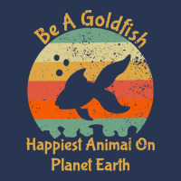 Be A Goldfish Happiest Animal On The Planet Pet Fish Men Denim Jacket | Artistshot