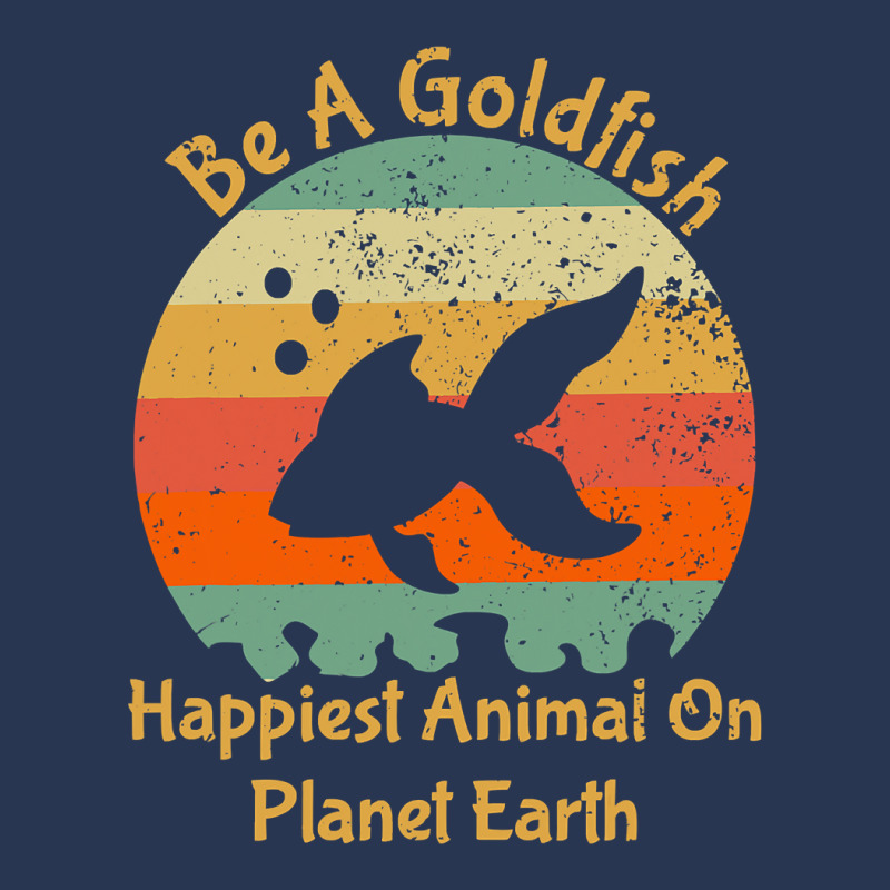 Be A Goldfish Happiest Animal On The Planet Pet Fish Men Denim Jacket | Artistshot