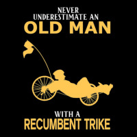 Never Underestimate Old Man With Recumbent Trike Pocket T-shirt | Artistshot