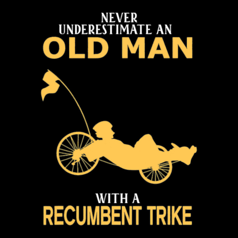 Never Underestimate Old Man With Recumbent Trike Pocket T-Shirt by trokeryth | Artistshot