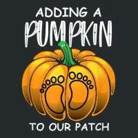 Pregnancy Thanksgiving Adding A Pumpkin To Our Patch T Shirt Women's Triblend Scoop T-shirt | Artistshot