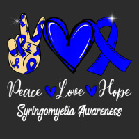 Syringomyelia Awareness Peace Love Hope Blue Ribbon T Shirt Exclusive T-shirt | Artistshot