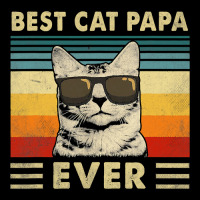 Best Cat Papa Ever  Vintage Retro Cat Dad Father Day Kids Cap | Artistshot