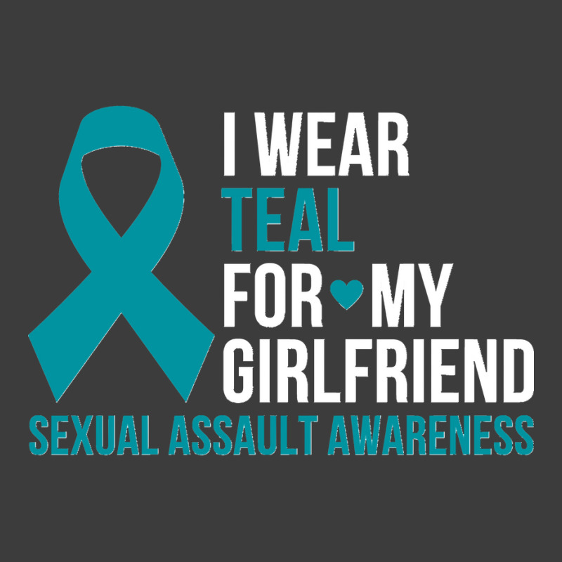 34.i Wear Teal For My Girlfriend Sexual Assault Awareness Month Sweats Men's Polo Shirt by LisaMarieRangel | Artistshot