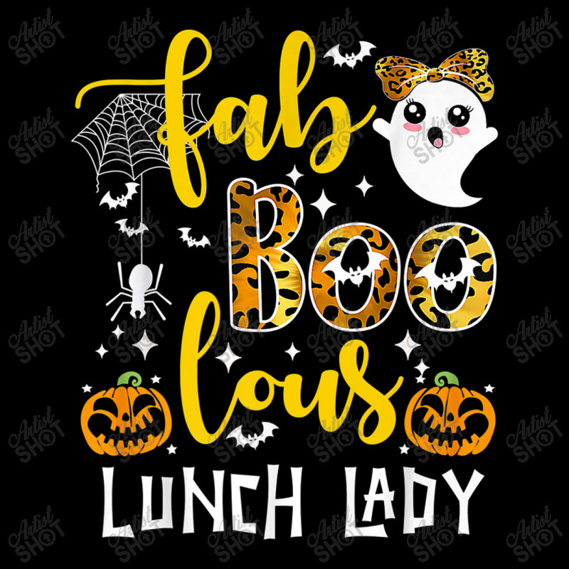 Leopard Fab Boo Lous Lunch Lady Team Teacher Spooky Season Pocket T-Shirt by MadisonDesign | Artistshot