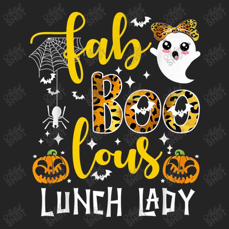 Leopard Fab Boo Lous Lunch Lady Team Teacher Spooky Season 3/4 Sleeve Shirt by MadisonDesign | Artistshot