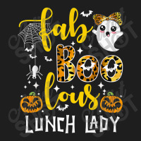 Leopard Fab Boo Lous Lunch Lady Team Teacher Spooky Season Classic T-shirt | Artistshot