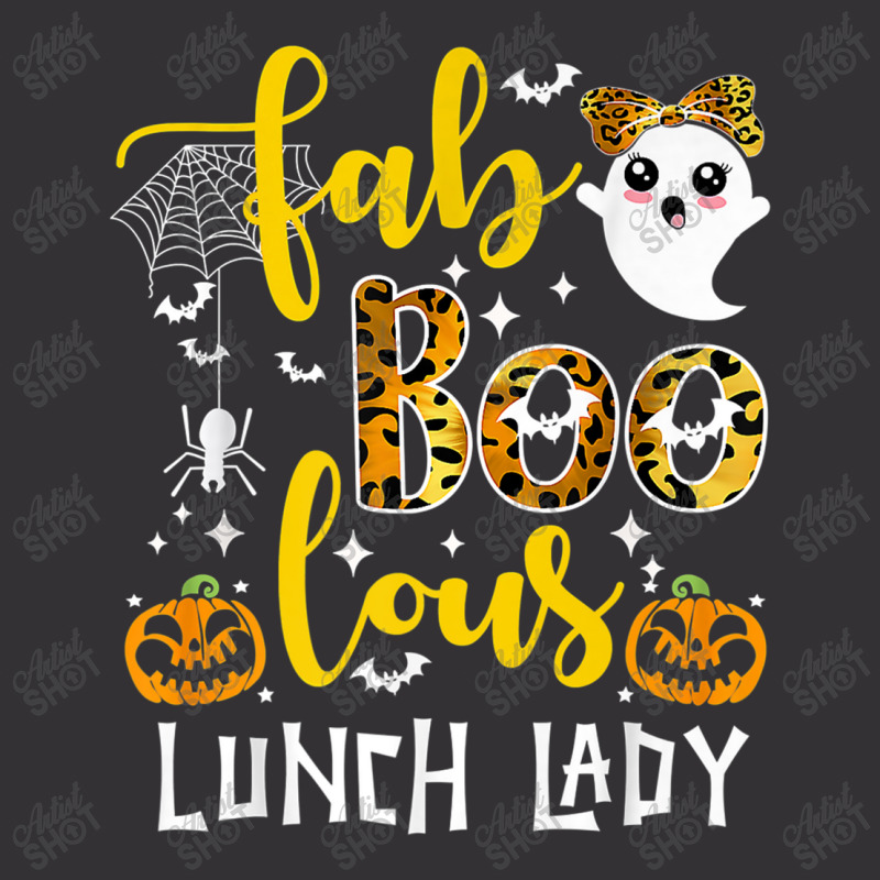 Leopard Fab Boo Lous Lunch Lady Team Teacher Spooky Season Vintage Short by MadisonDesign | Artistshot