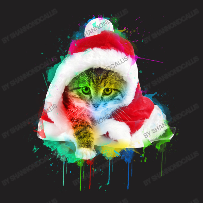 Merry Christmas Cat T-shirt | Artistshot