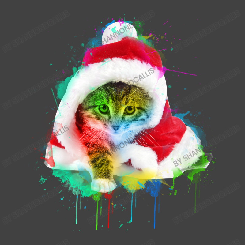 Merry Christmas Cat Vintage T-shirt | Artistshot