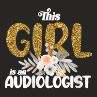 37.womens This Girl Is An Audiologist Girl Audiology Quote Women V Nec Ladies Fitted T-shirt | Artistshot